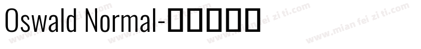 Oswald Normal字体转换